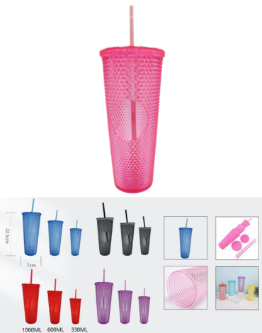 6 Set de Vasos Acrilicos (1 Set Trae 3 PCS) Medidas: 1.060 ml - 600 ml - 300 ml aprox.