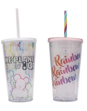 Vaso con Bombilla Modelos Surtidos x 12 Unds. Medida: 450 ml aprox.