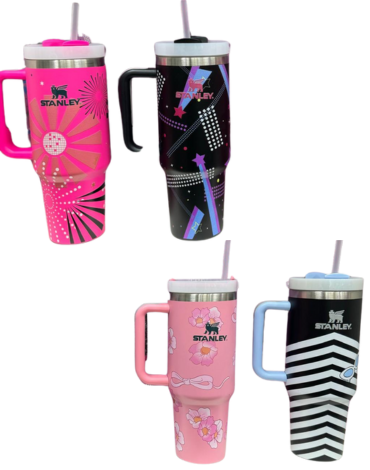 Vaso de Acero Inoxidable tipo Stanley x 4 Unds. Medida: 1200 ml aprox.