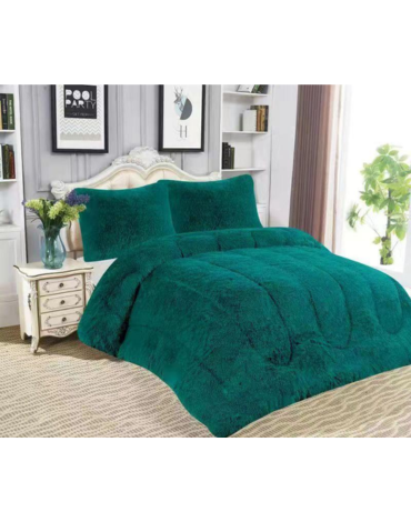 Cubrecama Peludito 1.5 Plazas + 1 Funda x 3 Unds.