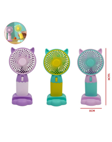 Ventilador de Mano x 6 Unds. Medidas: 16 x 8 cm aprox.