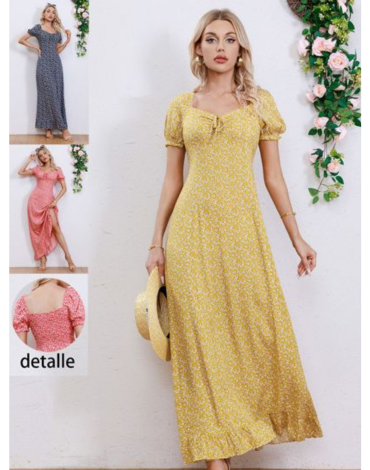 Vestido de Dama Colores Surtidos x 12 Unds .Talla: S - M  - L