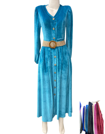 Vestido Gamuza de Dama Colores Surtidos x 2 Unds.Talla: S - M -  L   XL - XXL