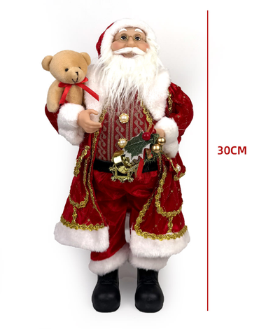 Viejo Pascuero Navideño x 6 Unds. Medidas: 30 cm aprox.