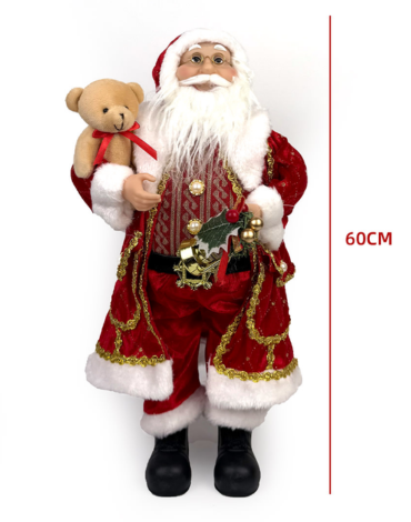 Viejo Pascuero Decorativo Navideño x 6 Unds. Medidas: 60 cm aprox.