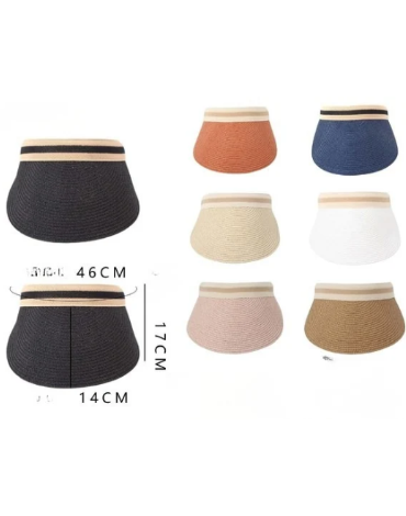 Viseras Para Mujer x 12 Unidades Medida: 46 x 17 x 14 cm aprox.