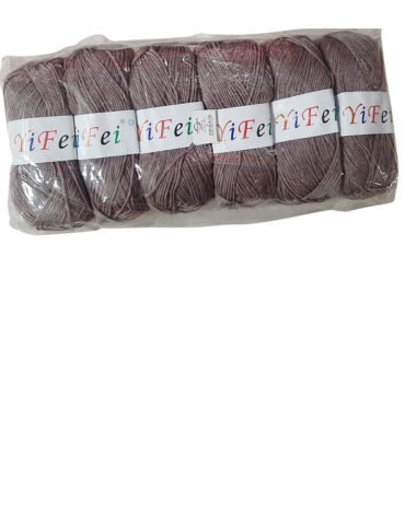 Lana de  1 Hebra Yi Fei x 18 Unds. Peso:100 Gramos