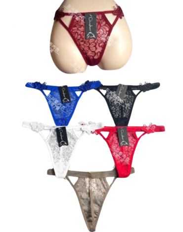 Colales con Encaje Dama x 12 Unds. Tallas: Estándar