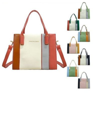 Cartera Eco Cuero Colores Surtidos  x 6 Unds.Medida:22 x 10  x 18 cm aprox