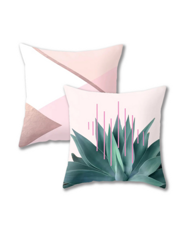 2 Fundas De Cojines Estampado Medidas: 45×45 cm.