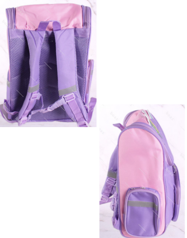 Mochila Unicornio Lila  x 4 Unds.Medida: 40 x 28 x 17 cm aprox