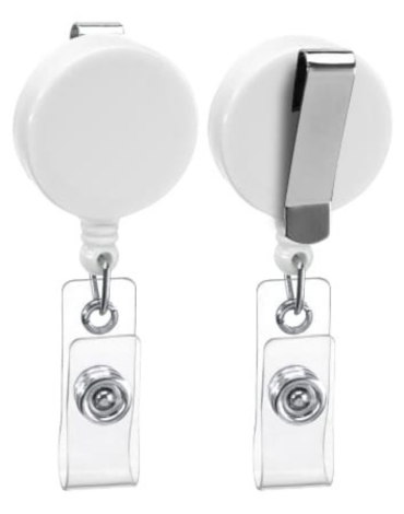 Porta Credencial Yoyo Color Blanco x 100 Unds. Medida: 3 cm aprox.