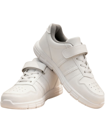 Zapatilla Escolar Color Blanco x 12 Pares. Talla: 31 al 36