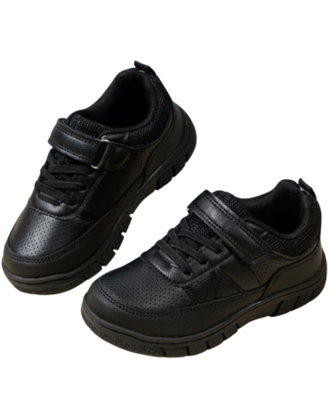 Zapatilla Escolar Color Negro x 12 Pares. Talla: 33 al 37