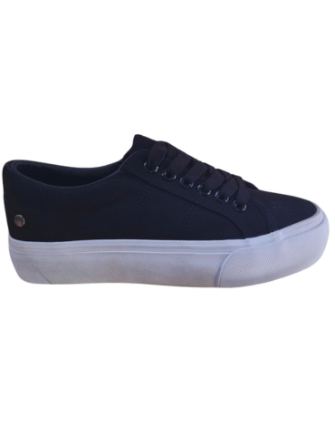 Zapatilla de Lona Color Negro x 12 Pares. Talla: 35 al 40