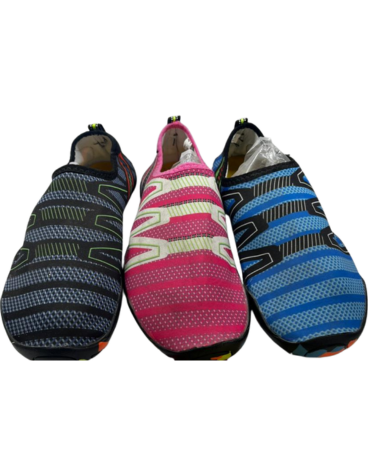 Zapatillas de Agua Unisex Colores Surtidos x 12 Pares. Talla: 36 al 41