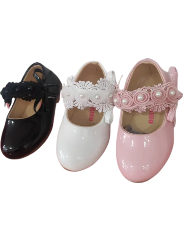Zapatos de Charol Colores Surtidos x 24 Pares. Talla: 25  al 30