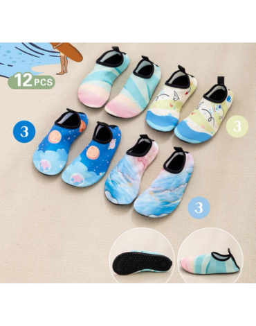 Zapatillas de Agua para Niños Modelos Surtidos x 24 Pares. Talla: 30/31 - 32/33 - 34/35