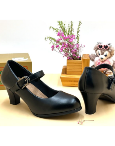 Zapatos de Cueca Opaco Color Negro x 12 Pares. Talla: 36 al 41